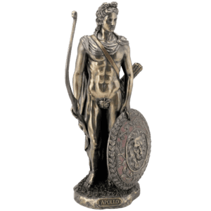 Apollo with Bow and Shield Statue