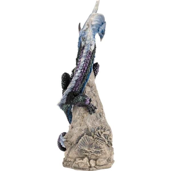Sapphire Sentinel Dragon Statue
