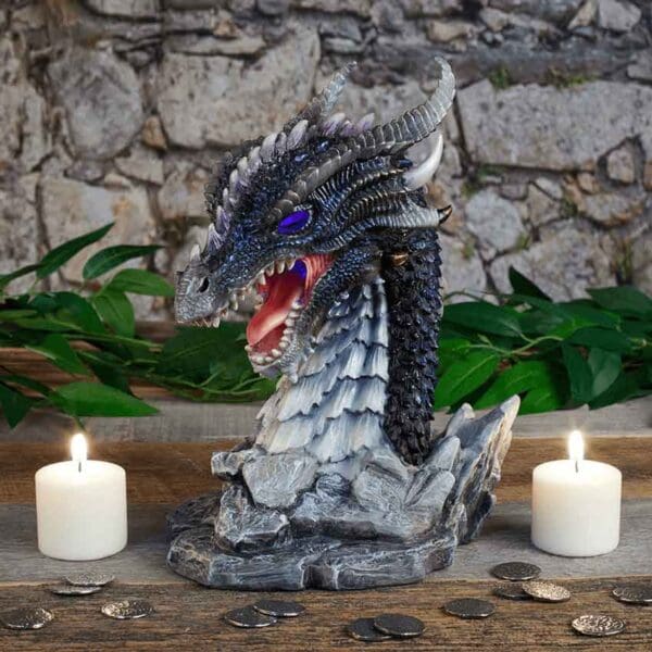 Black Dragon LED Bust