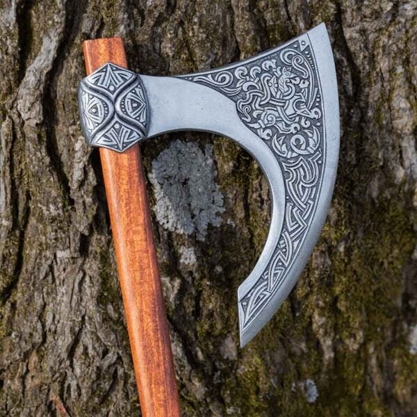 Two Hand Celtic Axe Pewter