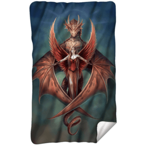 Anne Stokes Copperwing Fleece Blanket