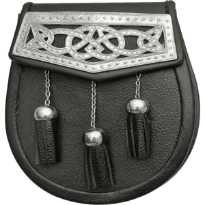 Triple Tassel Plated Sporran Pouch