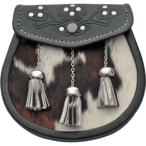 Triple Tassel Cowhide Sporran Pouch