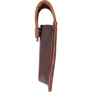 4 Inch Printed Brown Leather Sheath