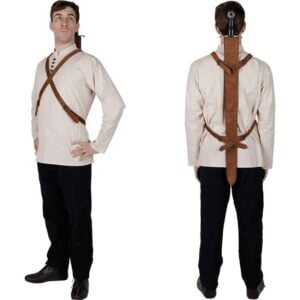 31-Inch Suede Sheath - ZS-SHE-660231 - Medieval Collectibles