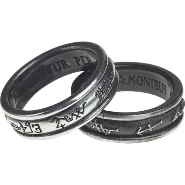 Demon Black and Angel White Ring