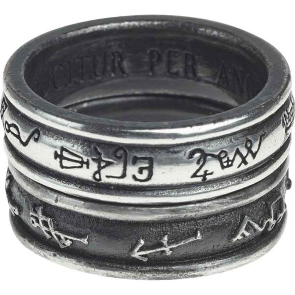 Demon Black and Angel White Ring