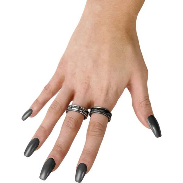 Demon Black and Angel White Ring