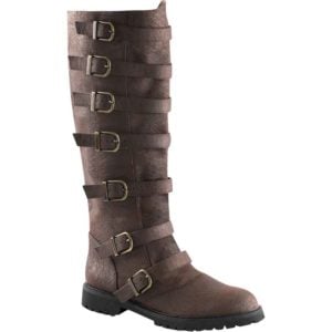 Multi-Buckle Knee High Boots