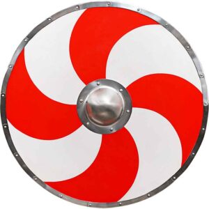 Viking Warriors Shield - Red and White