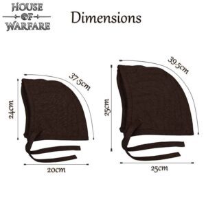 Quilted Arming Cap - Brown