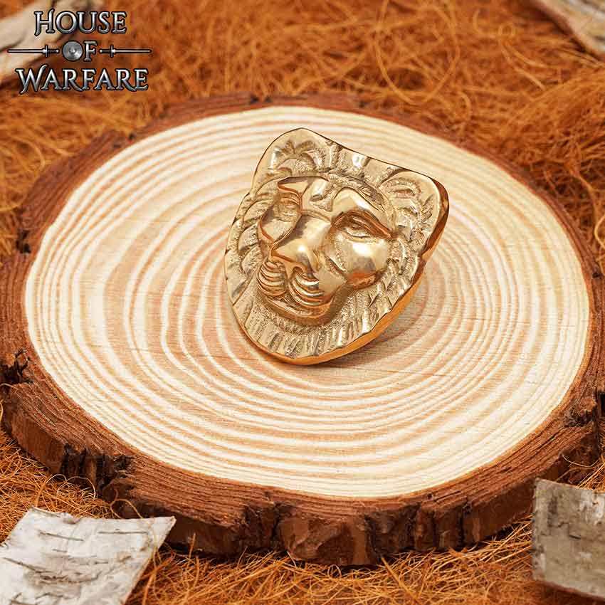 Nemean Lion Brass Accent