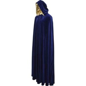 Long Velvet Cloak with Hood