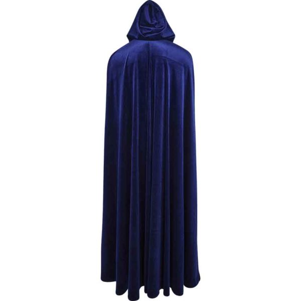 Long Velvet Cloak with Hood