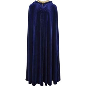 Long Velvet Cloak with Hood