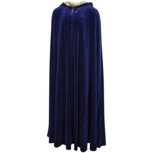 Long Velvet Cloak with Hood