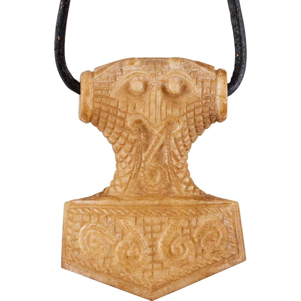 Bone Thors Hammer Necklace