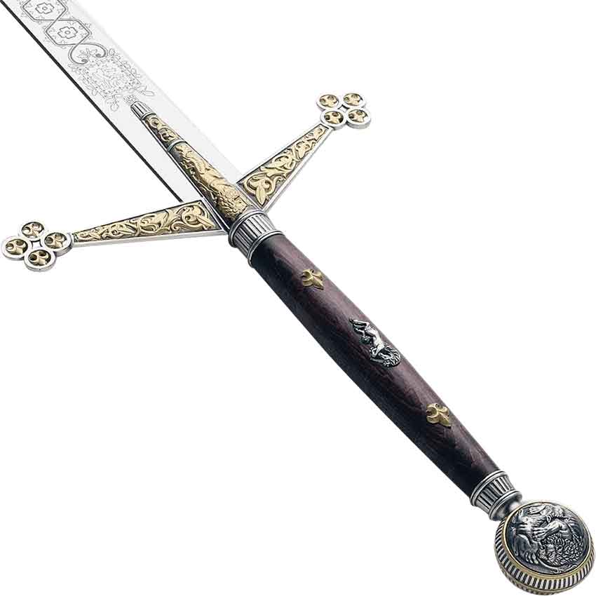 Silver And Gold Claymore - 501459 - Medieval Collectibles