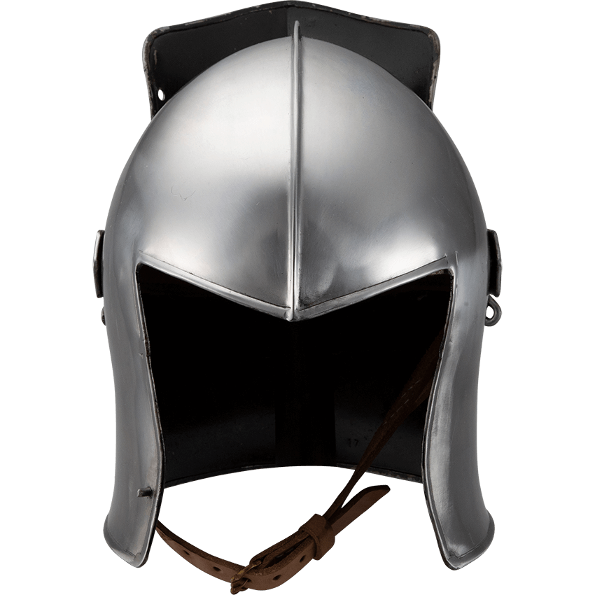 Visored Barbuta Helmet Polished HW700020 Medieval Collectibles