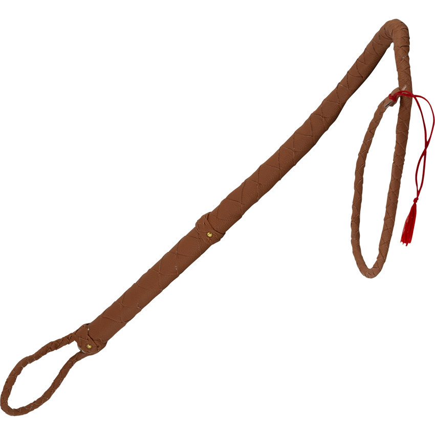 Tan Leather Horsewhip HW700196 Medieval Collectibles