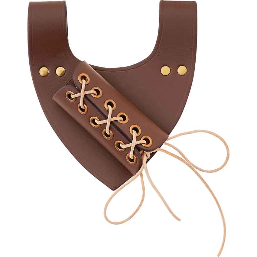 Angled Medieval Sword Frog - Brown