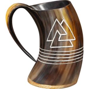 Valknut Horn Tankard