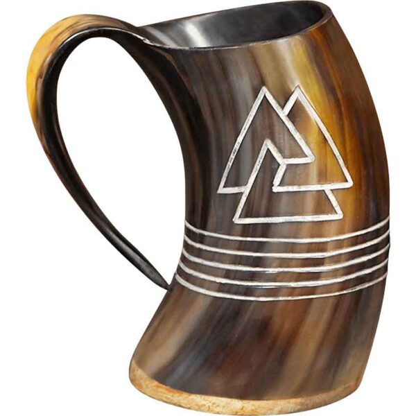Valknut Horn Tankard