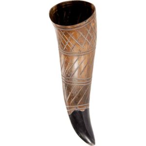 Alfheim Carved Drinking Horn