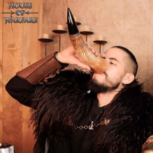 Alfheim Carved Drinking Horn