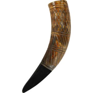 Alfheim Carved Drinking Horn