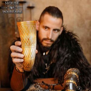 Alfheim Carved Drinking Horn