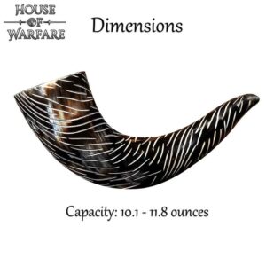 Skadi Carved Drinking Horn