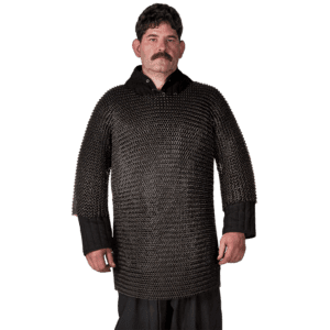 Blackened Butted Chainmail Haubergeon