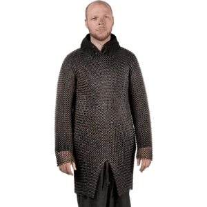 Blackened Butted Chainmail Hauberk