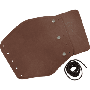 Simple Leather Wrist Bracer- Brown