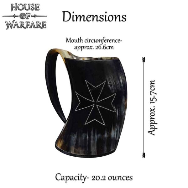 Templar Horn Tankard