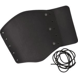 Simple Leather Wrist Bracer – Black