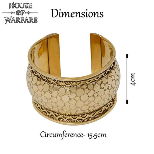 Embossed Brass Bangle