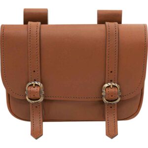 Large Merchant Leather Bag - Brown