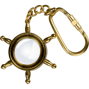 Brass Sailor’s Wheel Keychain