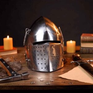 Medieval Bascinet Helmet