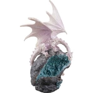 Pink Crystal Dragon LED Statue