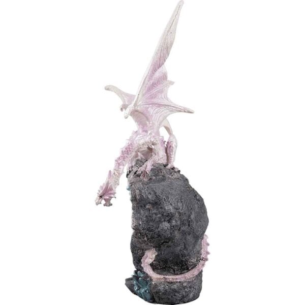 Pink Crystal Dragon LED Statue