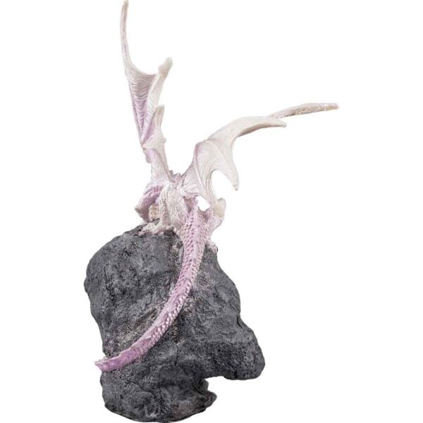 Pink Crystal Dragon LED Statue