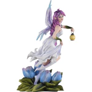 Tulip Fairy with Lantern Statue