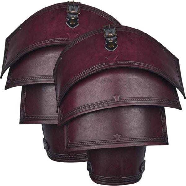 Leather Lorica Spaulders