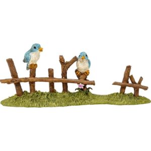 Birds on a Fence Statue