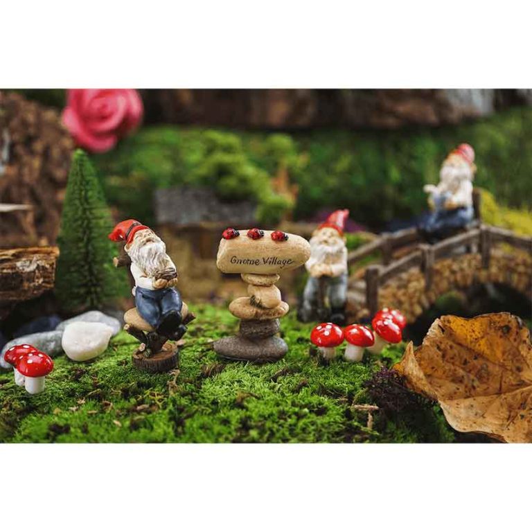 Mini Gnome Village Sign