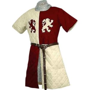 Heraldic Lions Quilted Surcoat