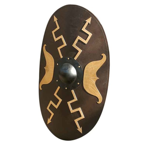 Wooden Oval Roman Shield